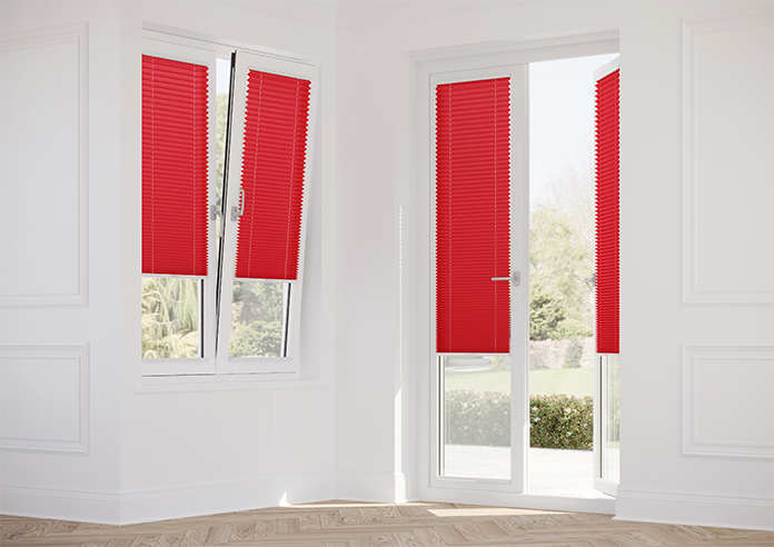 Solaris, Cardinal - Stick Fit Pleated Blind - Image 14